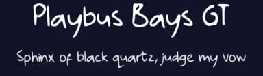 Playbus Bays GT by Typetasty — Script Handwritten Font — thumbnail 2