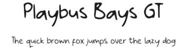 Playbus Bays GT by Typetasty — Script Handwritten Font — thumbnail 1