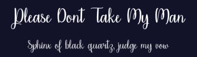 Please Dont Take My Man by Misti's Fonts — Script Handwritten Font — thumbnail 2