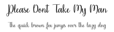 Please Dont Take My Man by Misti's Fonts — Script Handwritten Font — thumbnail 1