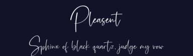 Pleasent by Dav studio — Script Handwritten Font — thumbnail 2