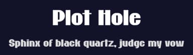 Plot Hole by Typefactoryco — Sans Serif Font — thumbnail 2
