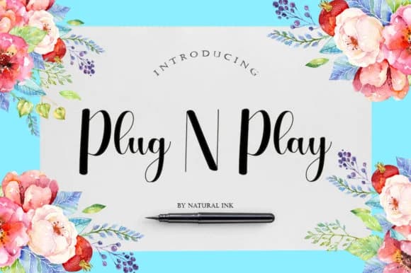 Plug N Play Font by Natural Ink — Script Handwritten Font