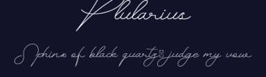 Plularius by Calligraphy Fonts — Script Handwritten Font — thumbnail 2