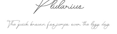 Plularius by Calligraphy Fonts — Script Handwritten Font — thumbnail 1