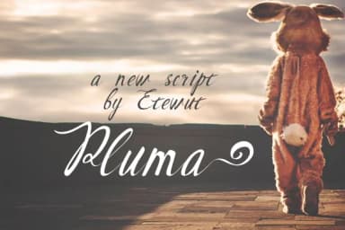 Pluma Font by Etewut — Script Handwritten Font — thumbnail 1