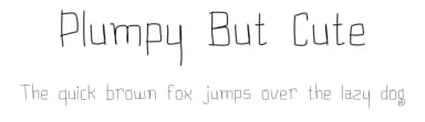 Plumpy But Cute by Reema Chhabra — Script Handwritten Font — thumbnail 1