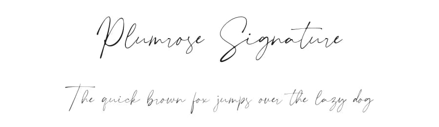 Plumrose Signature by Typetemp Studio — Script Handwritten Font