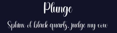 Plunge by Andi Moz — Script Handwritten Font — thumbnail 2