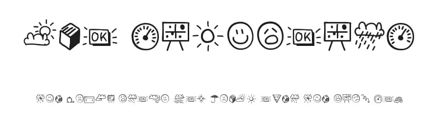 PMO Dashboard by Lionel Pailloncy — Dingbats Font