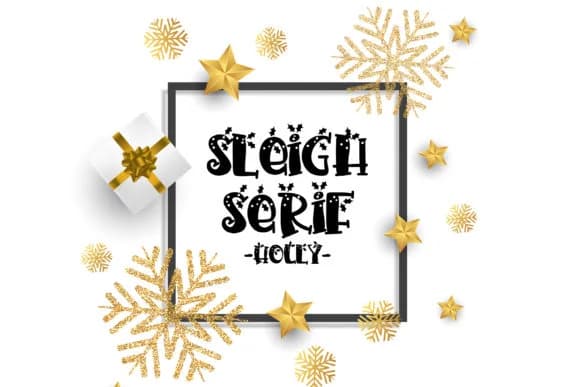 PN Sleigh Serif Holly Font by Illustration Ink — Script Handwritten Font