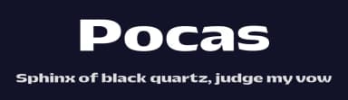 Pocas by Eko Bimantara — Sans Serif Font — thumbnail 2
