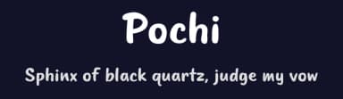 Pochi by Hiraya Grapika — Script Handwritten Font — thumbnail 2
