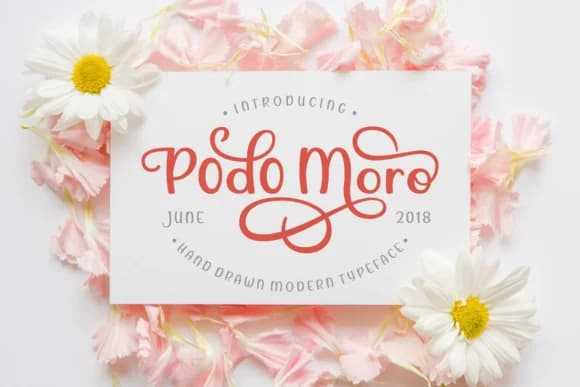 Podo Moro Font by Rifki (7ntypes) — Script Handwritten Font — preview 1