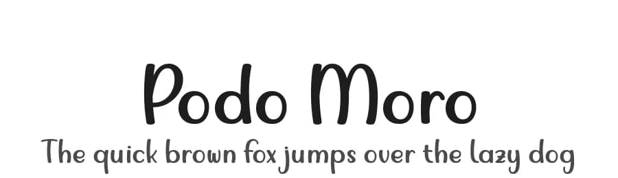 Podo Moro by 7NTypes — Script Handwritten Font