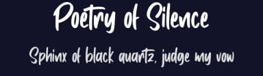 Poetry of Silence by BlackFridayFont FMF — Script Handwritten Font — thumbnail 2