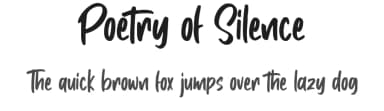 Poetry of Silence by BlackFridayFont FMF — Script Handwritten Font — thumbnail 1