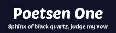 Poetsen One by Rodrigo Fuenzalida — Sans Serif Font — thumbnail 2