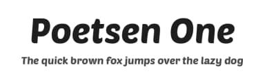 Poetsen One by Rodrigo Fuenzalida — Sans Serif Font — thumbnail 1