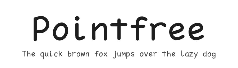 Pointfree by wrp — Sans Serif Font
