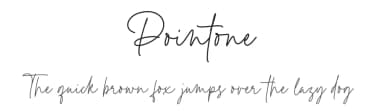 Pointone by Lemonthe — Script Handwritten Font — thumbnail 1