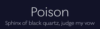 Poison by MagicType — Sans Serif Font — thumbnail 2