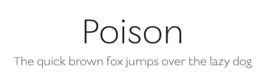 Poison by MagicType — Sans Serif Font — thumbnail 1