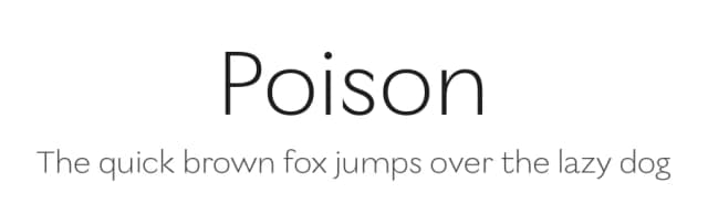 Poison by MagicType — Sans Serif Font