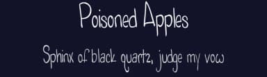 Poisoned Apples by A C — Script Handwritten Font — thumbnail 2