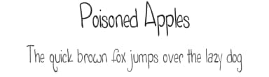 Poisoned Apples by A C — Script Handwritten Font — thumbnail 1