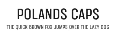 Polands Caps by Edignwn Type — Sans Serif Font — thumbnail 1