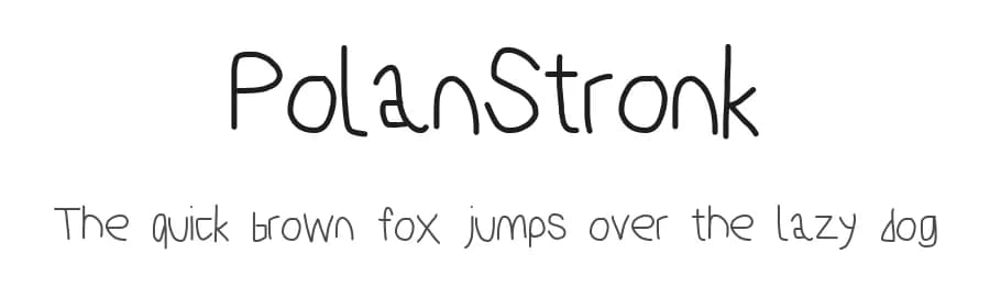 PolanStronk by KineticPlasma Fonts — Script Handwritten Font — preview 1