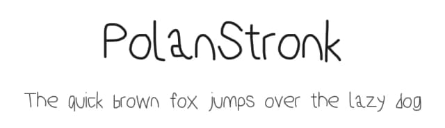 PolanStronk by KineticPlasma Fonts — Script Handwritten Font