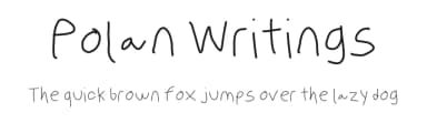 Polan Writings by KineticPlasma Fonts — Script Handwritten Font — thumbnail 1