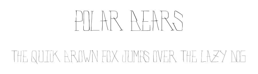 Polar Bears by Xerographer Fonts — Script Handwritten Font