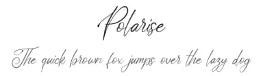 Polarise by Blue Studio09 — Script Handwritten Font — thumbnail 1