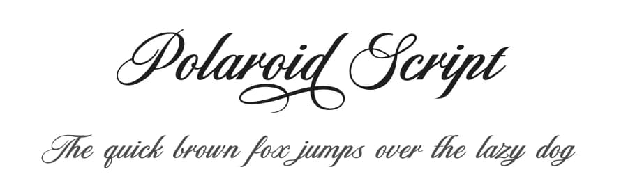 Polaroid Script by Riyadh Rahman — Script Handwritten Font