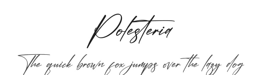 Polesteria by Letterena Studios — Script Handwritten Font