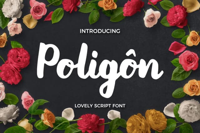 Poligon Font by Kang1993 — Script Handwritten Font
