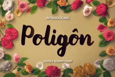 Poligon Font by Kang1993 — Script Handwritten Font — thumbnail 2