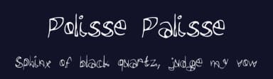 Polisse Palisse by -arnaud- — Script Handwritten Font — thumbnail 2