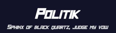 Politik by Pixel Sagas — Sans Serif Font — thumbnail 2