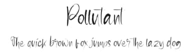 Pollutant by Kong Font — Script Handwritten Font — thumbnail 1