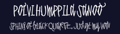 Polvi Humppila Sanoo by Juha Korhonen — Script Handwritten Font — thumbnail 2
