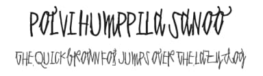 Polvi Humppila Sanoo by Juha Korhonen — Script Handwritten Font — thumbnail 1