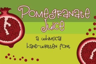 Pomegranate Juice Font by Illustration Ink — Script Handwritten Font — thumbnail 1