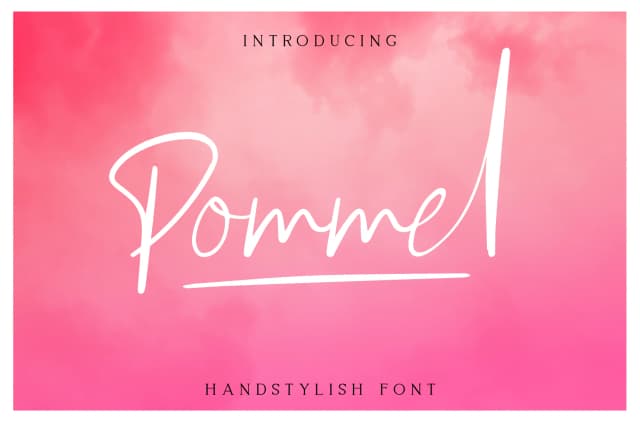 Pommel Font by craftsupplyco — Script Handwritten Font