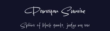 Pomoyan Sunrise by MJType — Script Handwritten Font — thumbnail 2