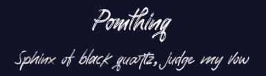 Pomthinq by StringLabs Creative Studio — Script Handwritten Font — thumbnail 2