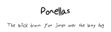Ponellas by Rosie Collison — Script Handwritten Font — thumbnail 1